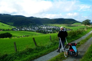 Das Chariot Hiking-Set im Einsatz Das Chariot Hiking-Set im Einsatz
