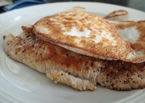 Putensteak mit Gänseei, paleo, gfcf