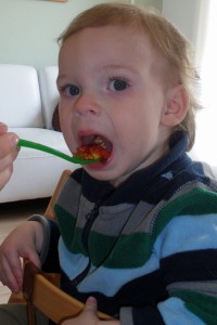 Mein Sohn isst auch vegan.