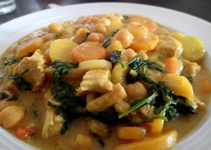 Kichererbsen-Curry mit Mango, gfcf
